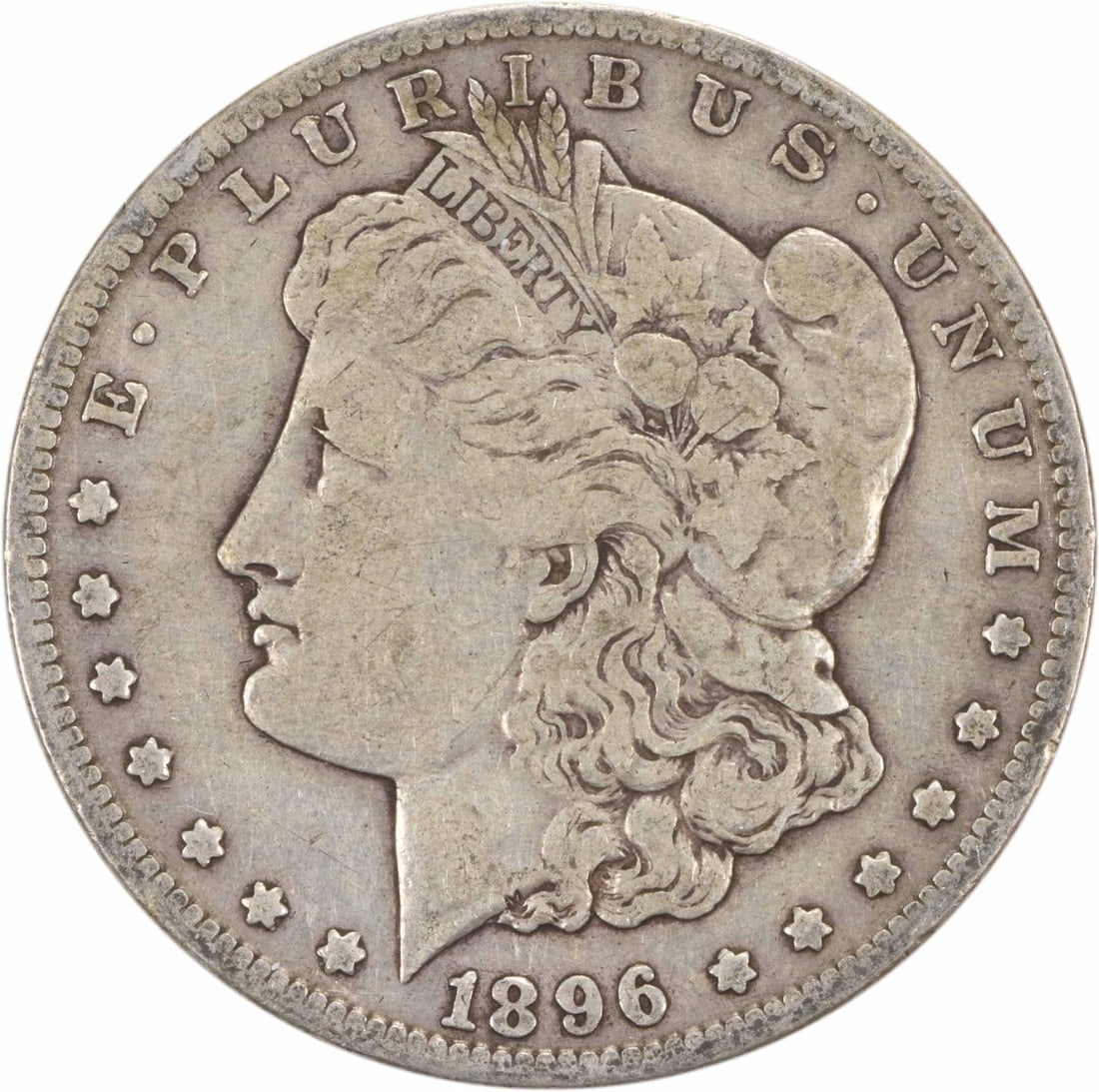 1896-S Morgan Silver Dollar VF Uncertified San Francisco Coin: 1896-S Morgan Silver Dollar VF Uncertified San Francisco Coin This 1896-S Morgan Silver Dollar is a classic piece of American numismatic history. Featuring a grade of Very Fine (VF), this coin has cir