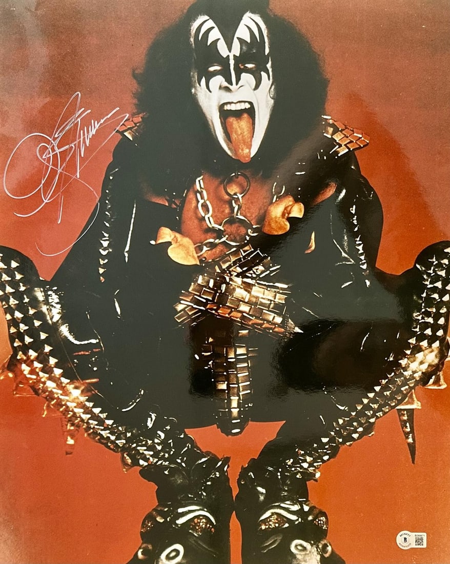 Beckett Authenticated Gene Simmons KISS Demon 16x20 Signed Photo (1 of 1)