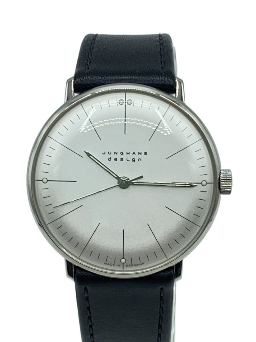 Junghans Max Bill Quartz Leather Strap Men's Wristwatch (1 of 6)