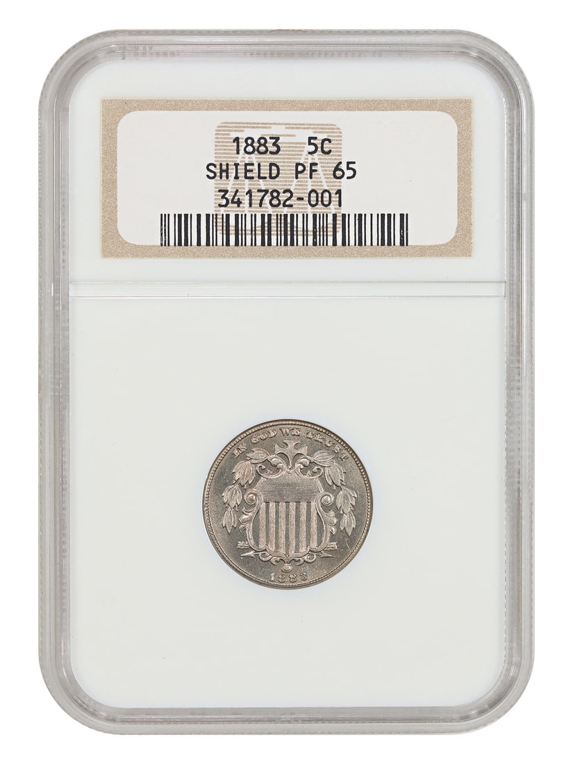 NGC PR65 1883 Shield Nickel 5C Proof Coin (1 of 6)