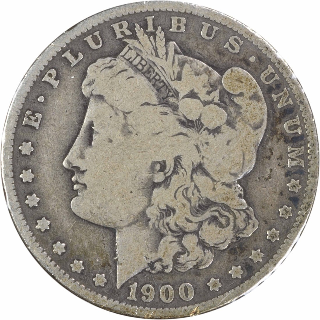 1900 O Morgan Silver Dollar New Orleans Mint Uncertified VG: 1900 O Morgan Silver Dollar New Orleans Mint Uncertified VG This 1900-O/CC Morgan Silver Dollar is a circulated coin graded VG (Very Good). Composed of 90% silver and 10% copper, it was minted in New 