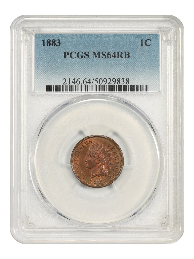 1883 Indian Cent 1C PCGS MS64RB (1 of 4)
