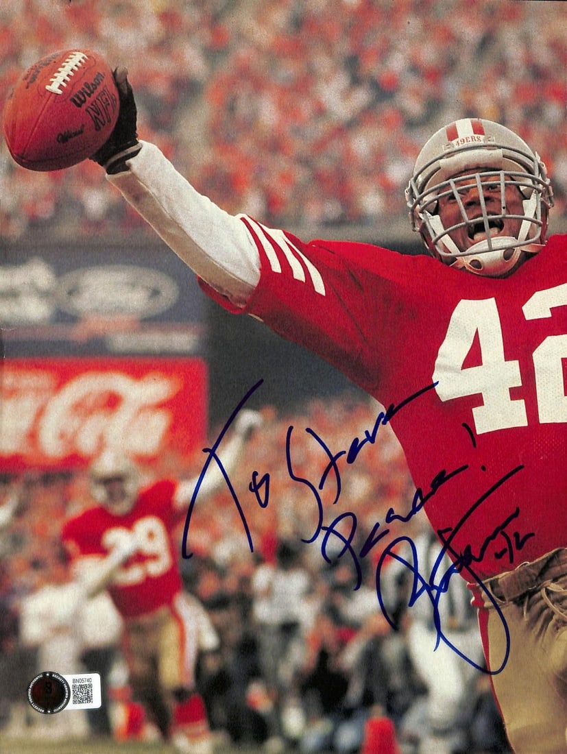 Ronnie Lott autographed 49ers magazine photo Beckett authenticated (1 of 1)