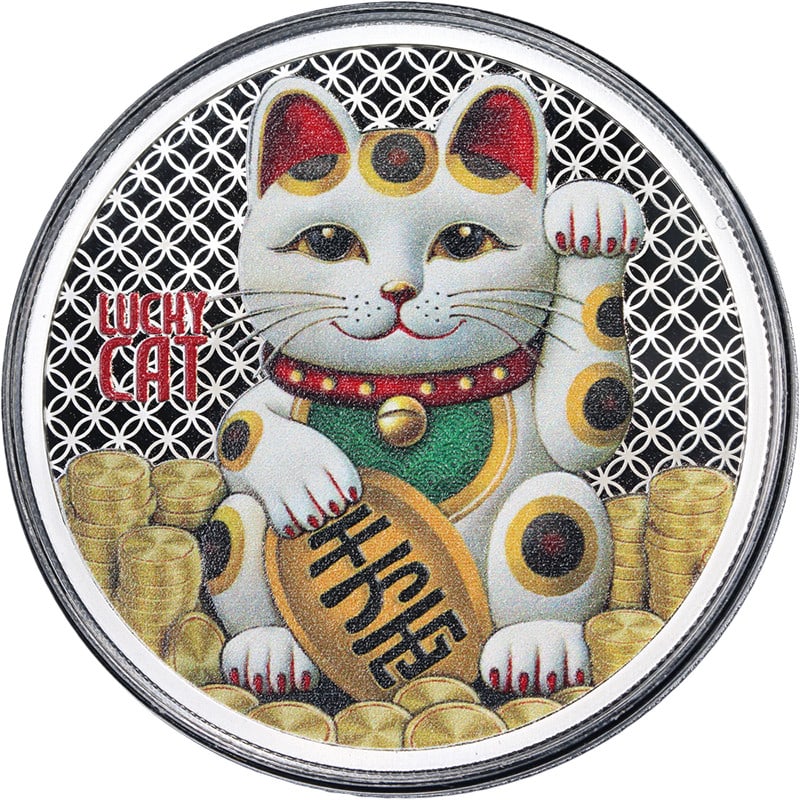 2026 Maneki-Neko Lucky Cat Silver Proof Coin from Samoa with OGP and COA (1 of 3)