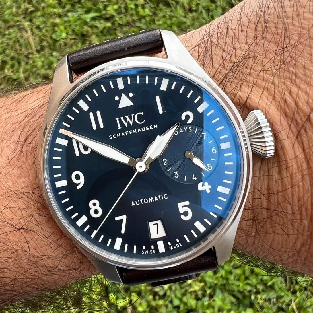IWC Big Pilot Edition Le Petit Prince 46mm Stainless Steel Watch: IWC Big Pilot Edition Le Petit Prince 46mm Stainless Steel Watch The IWC Stainless Steel Big Pilot Edition Le Petit Prince features a striking 46mm stainless steel case, showcasing exceptional craftsm