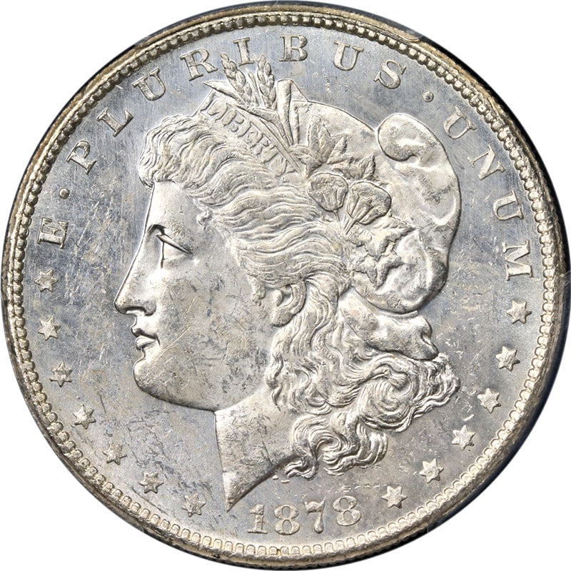 PCGS MS63 1878-S Silver Morgan Dollar Uncirculated US Coin (1 of 4)