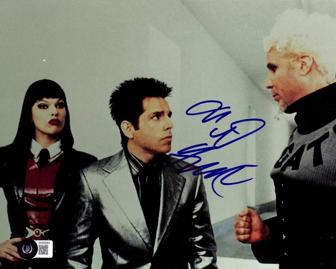 Beckett Authenticated 8x10 Will Ferrell Mugatu Zoolander Photo Signed: Beckett Authenticated 8x10 Will Ferrell Mugatu Zoolander Photo Signed This is an 8x10 photograph personally hand-signed by Will Ferrell. The autograph is authenticated by Beckett Authentication Servic