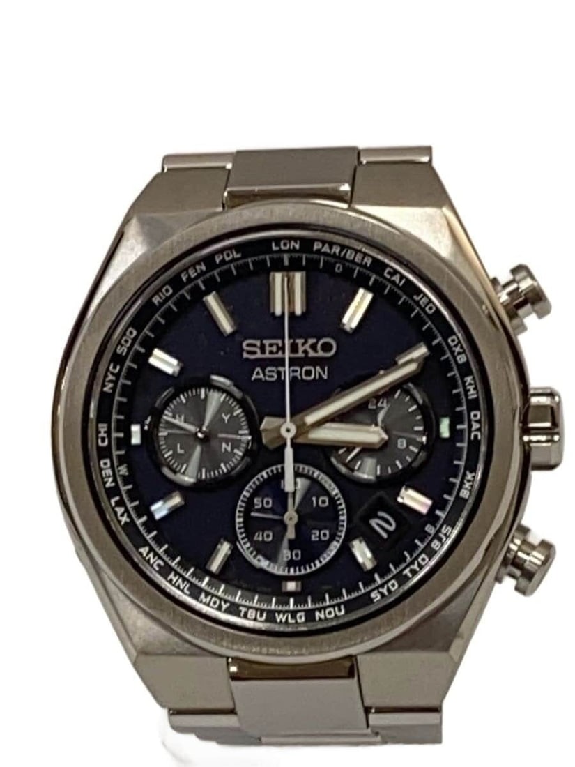 Seiko Astron Solar Radio Stainless Steel Men's Wristwatch (1 of 8)