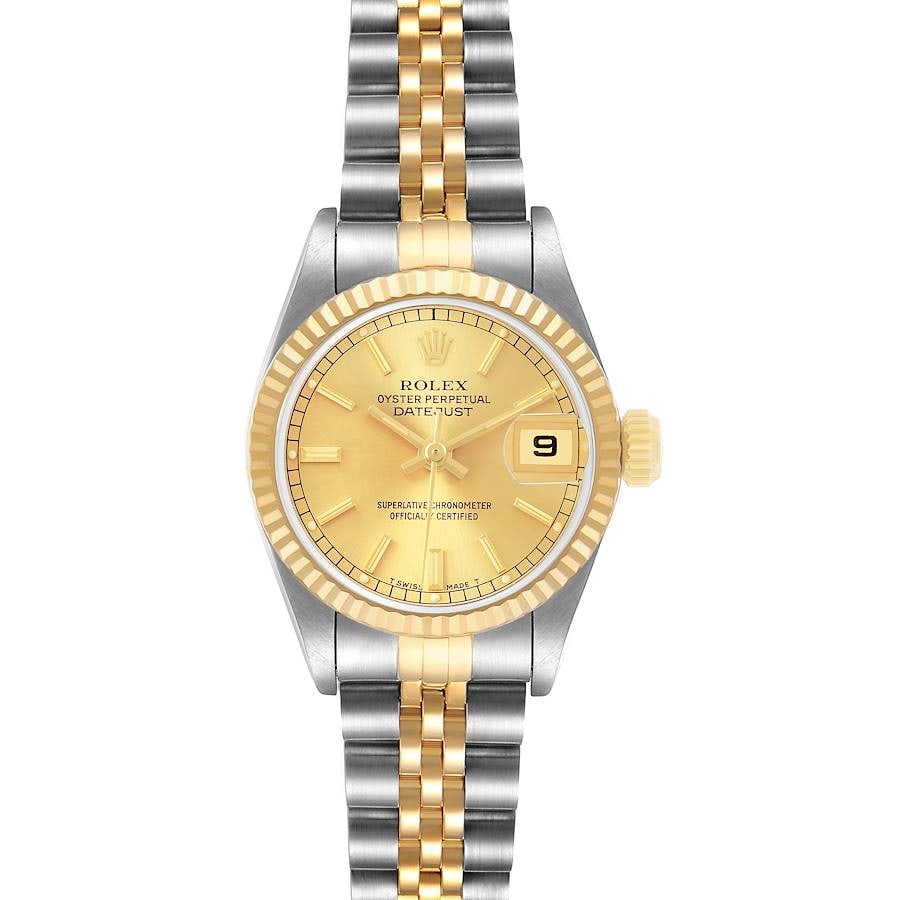 Rolex 69173 Datejust Lady watch champagne dial Jubilee bracelet papers (1 of 7)