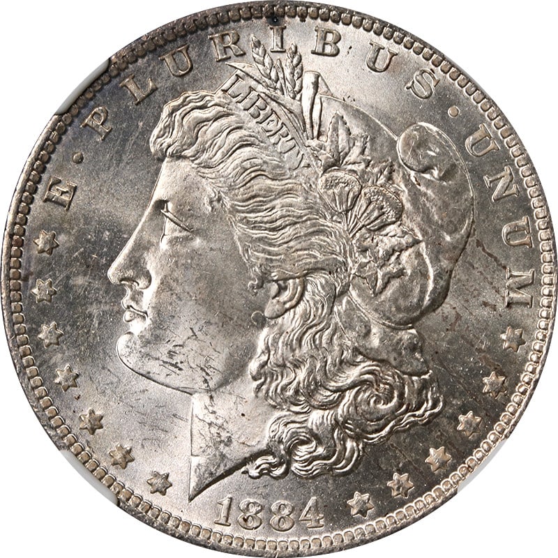 1884 O Morgan Dollar NGC MS63 Toned Silver (1 of 4)