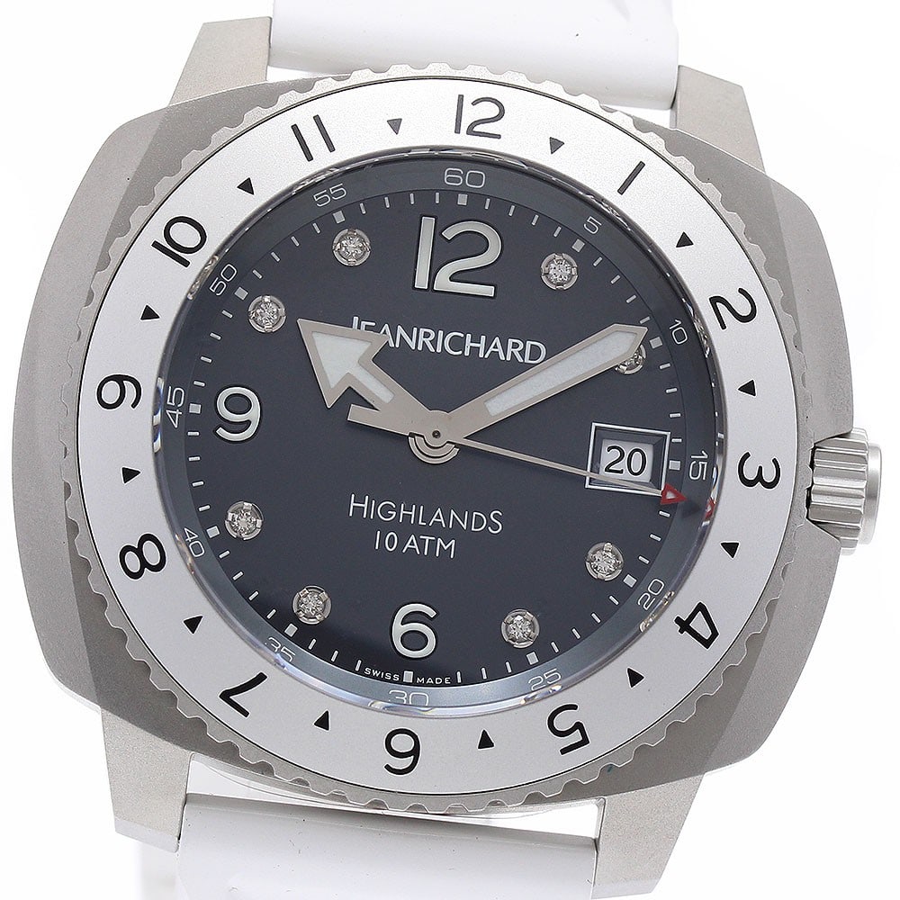 JEANRICHARD Highland Date Mens Wristwatch Ref 60150-2 60150-11-21A-AC7D (1 of 6)