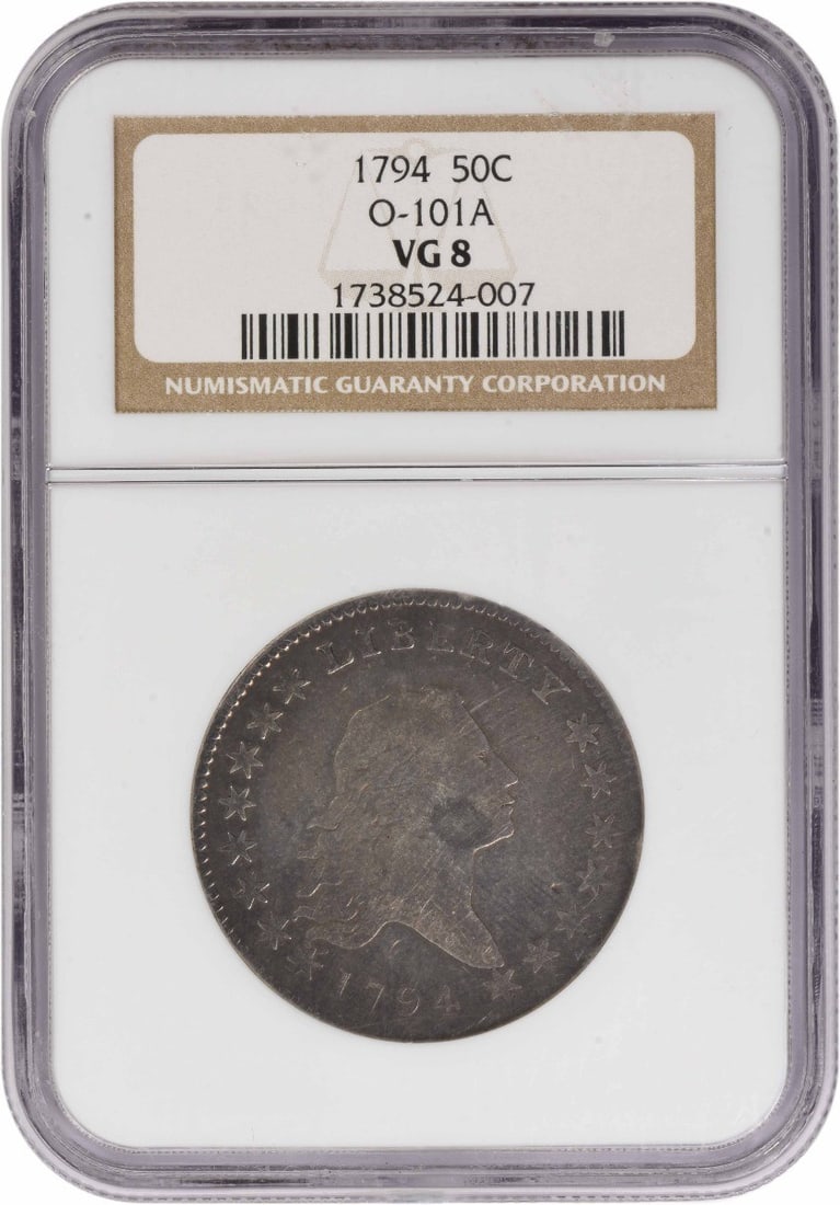 1794 Flowing Hair Half Dollar NGC Graded VG08 (1 of 4)