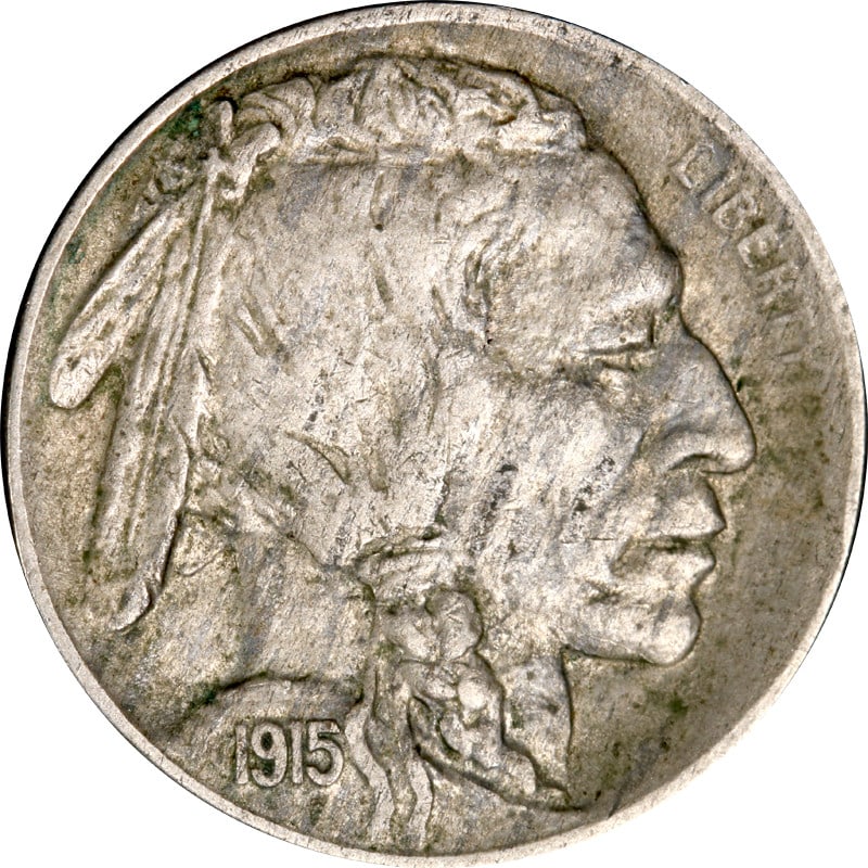 1915 Denver Mint United States Buffalo Nickel Circulated: 1915 Denver Mint United States Buffalo Nickel Circulated This is a 1915-D Buffalo Nickel from the United States. The coin is circulated and is composed of nickel. It was minted in Denver in 1915 and i