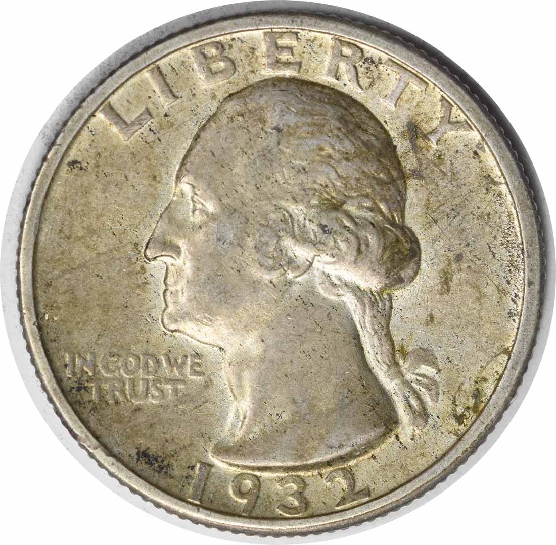1932-S Washington Quarter 90% Silver AU Uncertified Coin: 1932-S Washington Quarter 90% Silver AU Uncertified Coin This 1932-S Washington Silver Quarter is a stunning example of American numismatic history. Struck in San Francisco, this coin is composed of 9