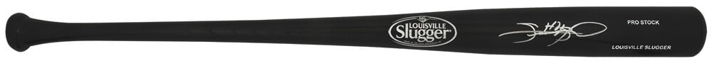 Sammy Sosa Signed Louisville Slugger Black Bat with JSA COA: Sammy Sosa Signed Louisville Slugger Black Bat with JSA COA This Louisville Slugger Pro Stock black baseball bat is signed by MLB legend Sammy Sosa, showcasing his connection to the Chicago Cubs. The 