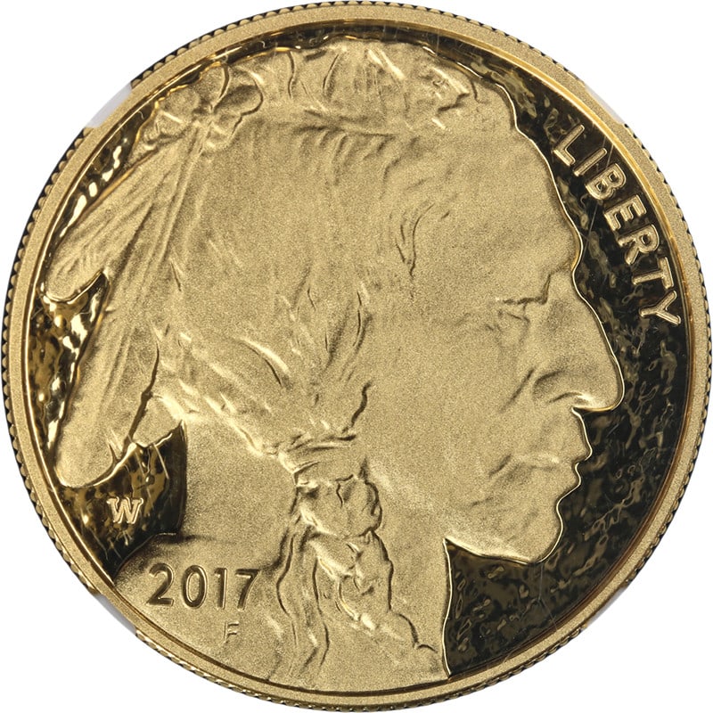 NGC PF70 Ultra Cameo 2017-W Gold Buffalo Proof Coin Signed by Edmund Moy: NGC PF70 Ultra Cameo 2017-W Gold Buffalo Proof Coin Signed by Edmund Moy This 2017-W Buffalo Gold $50 Proof coin is an un-used collectible graded PF70 Ultra Cameo by NGC, indicating a perfect strike w
