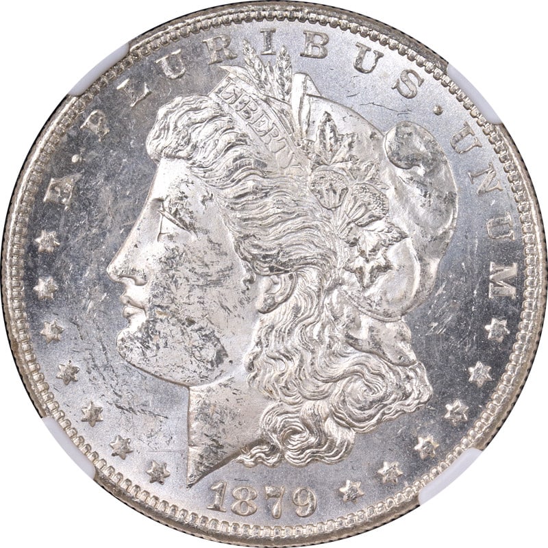 1879-S Rev 78 Morgan Silver Dollar NGC MS61 Blast White (1 of 4)