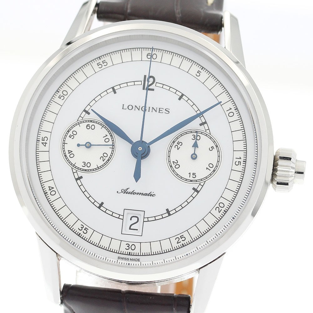 Longines Heritage Collection L2.800.4 mens column wheel chronograph watch (1 of 6)