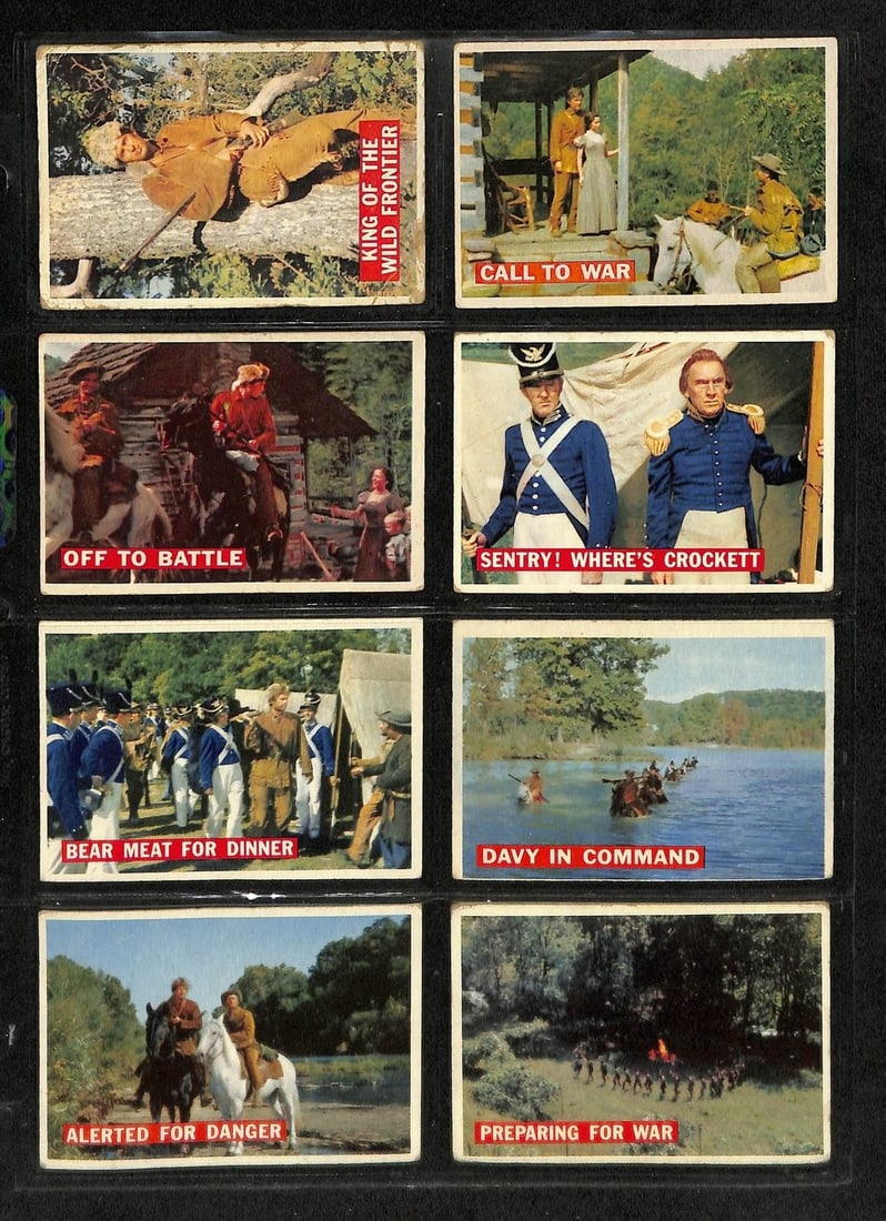 1956 Topps Davy Crockett Complete Orange Back Set 80 Cards (1 of 12)