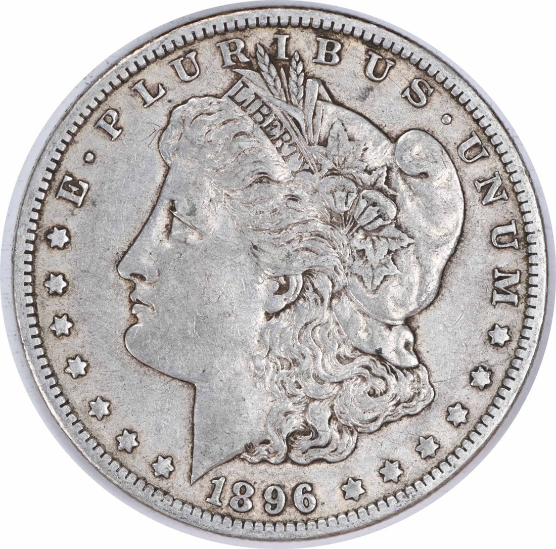 1896-O Morgan Silver Dollar $1 Coin by George T Morgan (1 of 2)