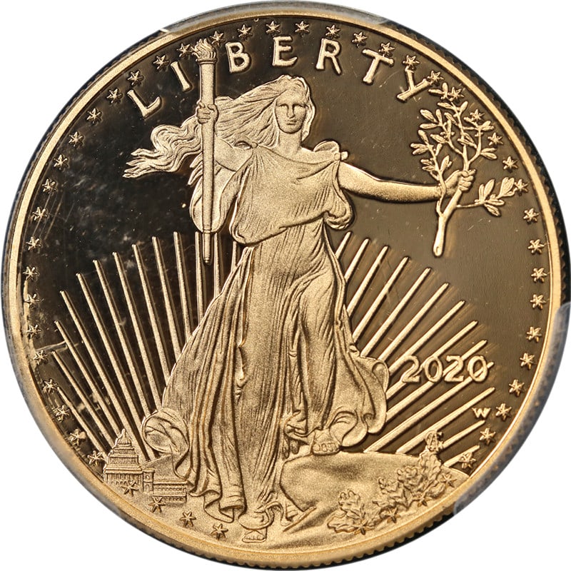 2020-W Gold American Eagle $50 Coin PCGS PR70 DCAM (1 of 4)
