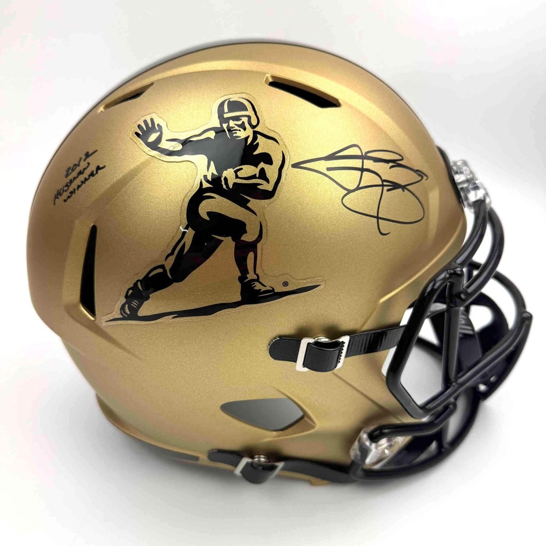 Johnny Manziel signed 2012 Heisman Gold full size helmet Beckett COA (1 of 5)