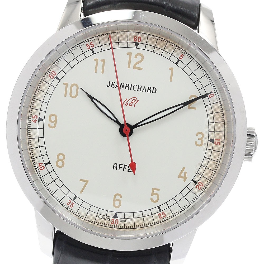 JEANRICHARD Ronde 1681 Men's Automatic Wristwatch 60300-11-711-AA6: JEANRICHARD Ronde 1681 Men's Automatic Wristwatch 60300-11-711-AA6 This JEANRICHARD Ronde 1681 men's wristwatch features a stainless steel case paired with a beige dial and an automatic movement. The 