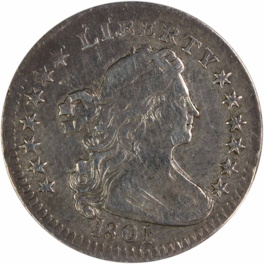 1801 Draped Bust Half Dime EF Uncertified (1 of 2)