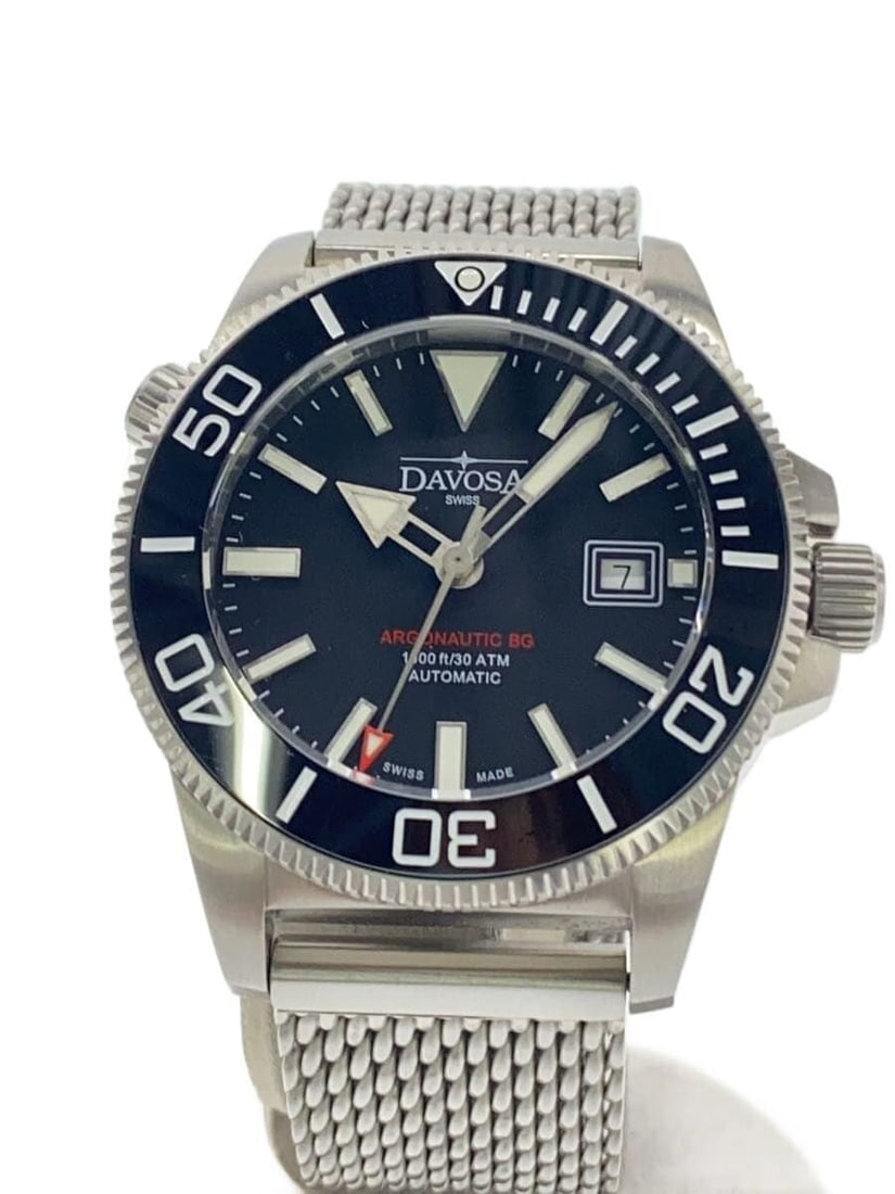 DAVOSA Argonautic BG Black Swiss Men's Wristwatch (1 of 6)