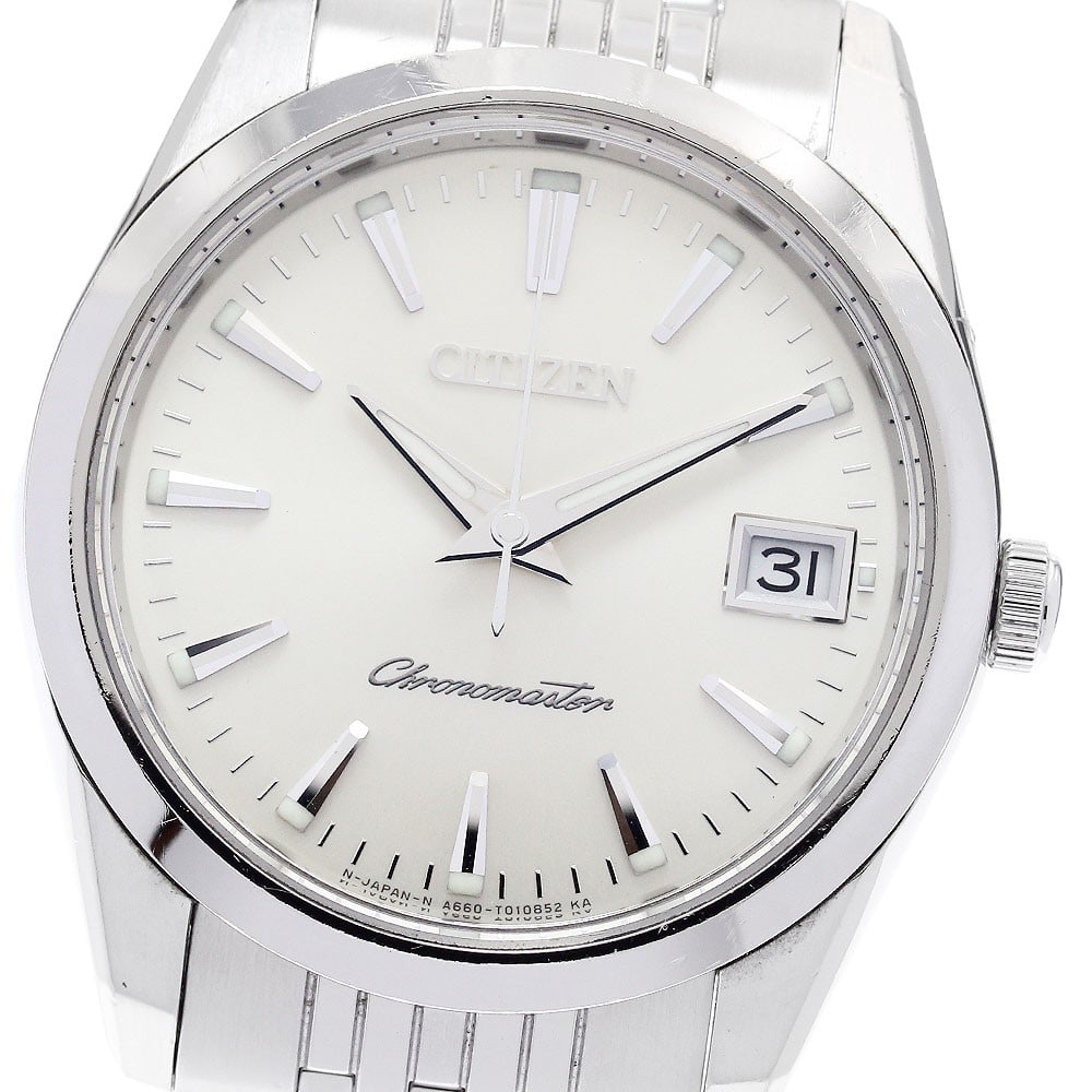 Citizen Chronomaster Quartz Stainless Steel Men's Watch A660-T006591: Citizen Chronomaster Quartz Stainless Steel Men's Watch A660-T006591 This Citizen A660-T006591/CTQ57-1131 men's wristwatch, known as The Citizen Chronomaster, features a stainless steel case and band 