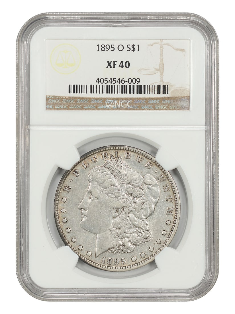 NGC XF40 1895-O Morgan Silver Dollar Semi Key Date (1 of 4)