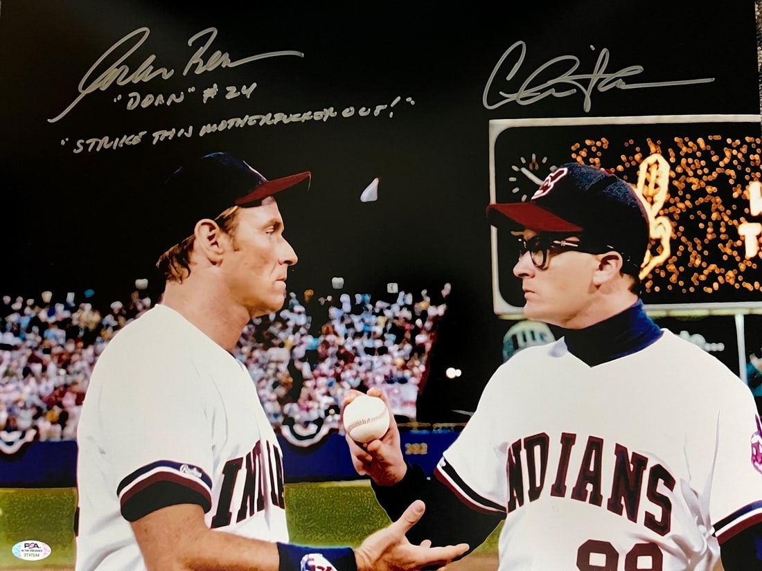 Charlie Sheen Corbin Bernsen Signed 16x20 Photo PSA/DNA LOA Grade 10 (1 of 1)