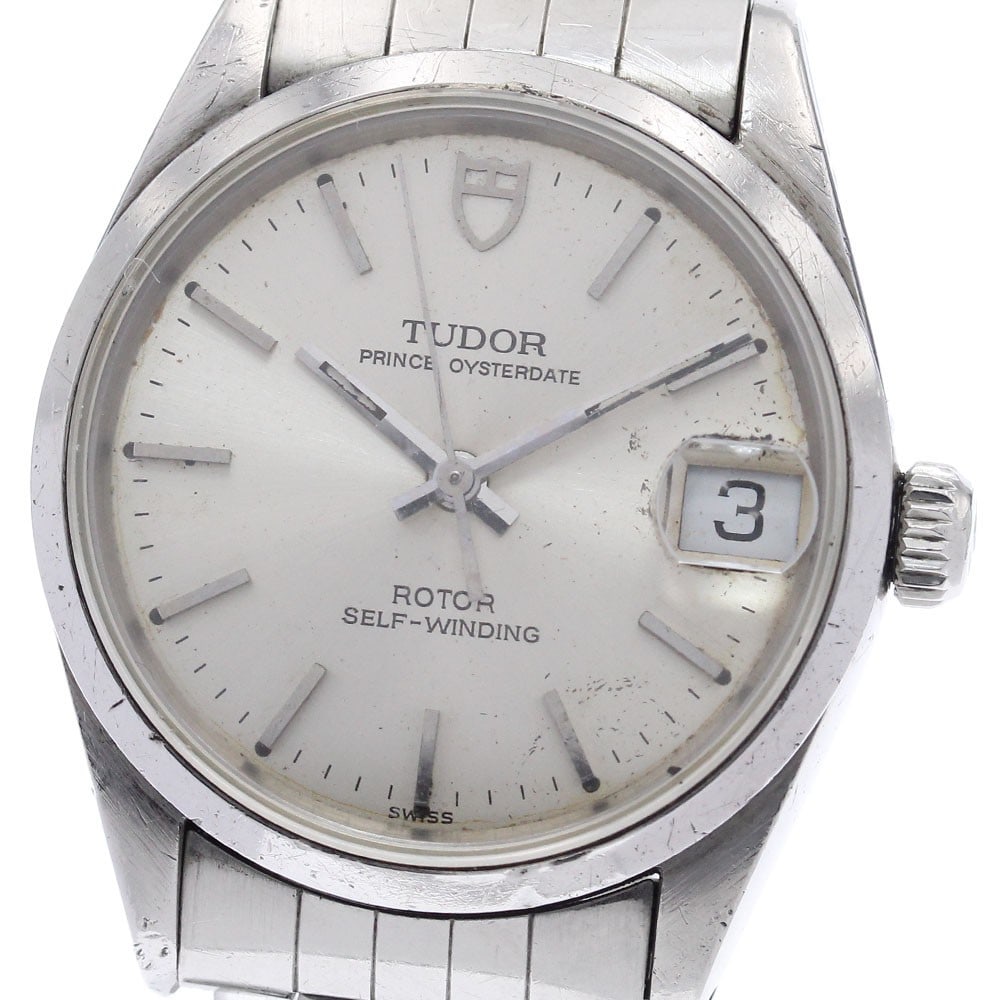 TUDOR Prince Oysterdate 72000 Automatic Stainless Steel Date Watch: TUDOR Prince Oysterdate 72000 Automatic Stainless Steel Date Watch This Tudor Prince Oysterdate Automatic wristwatch features a stainless steel case and bracelet with a silver dial. The watch is equip