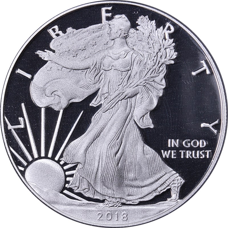 PCGS PR70 DCAM 2018-W Silver Eagle Dollar First Day Issue Thomas Cleveland (1 of 4)