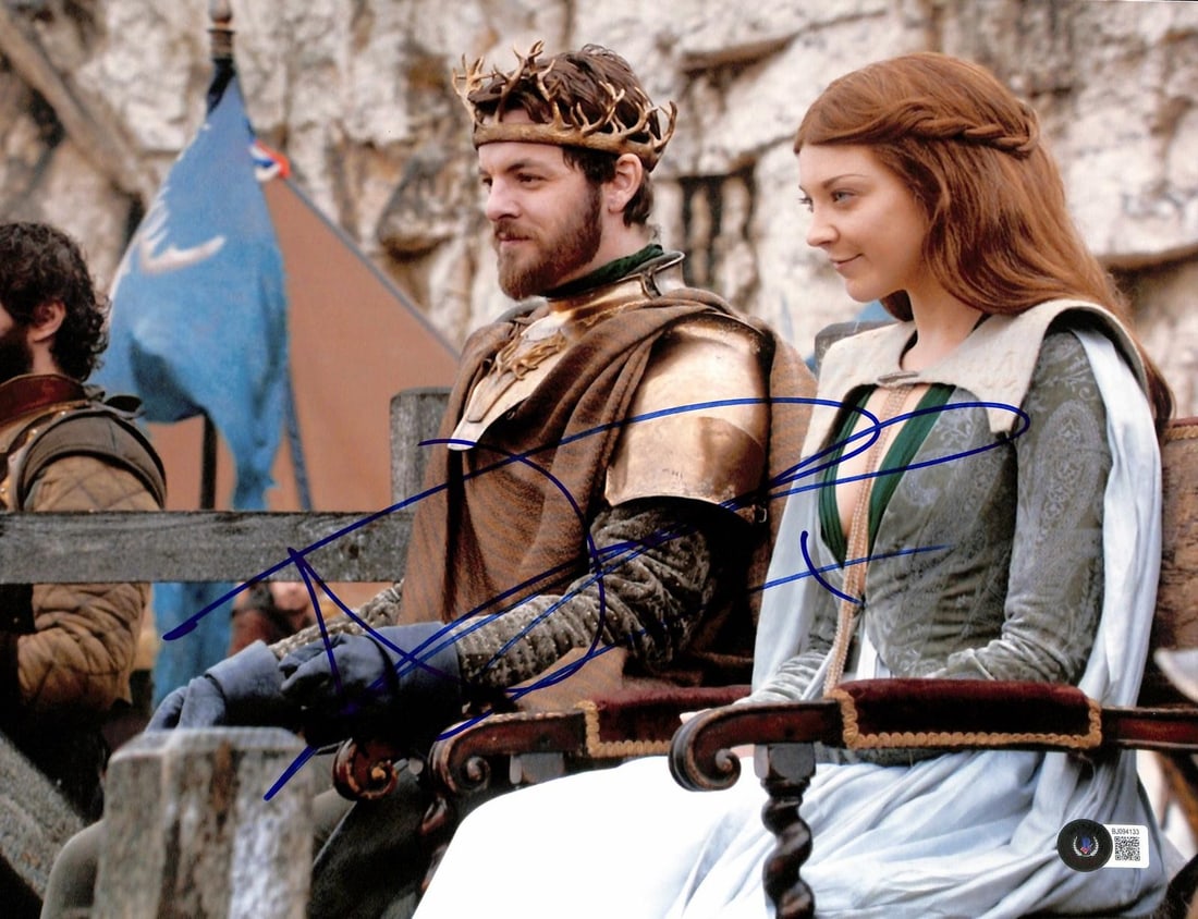 Beckett Certified Natalie Dormer Signed Game of Thrones 11x14 Photo: Beckett Certified Natalie Dormer Signed Game of Thrones 11x14 Photo This is an 11x14 photograph from Game of Thrones, hand-signed by Natalie Dormer, who portrayed Margaery Tyrell in the series. The au