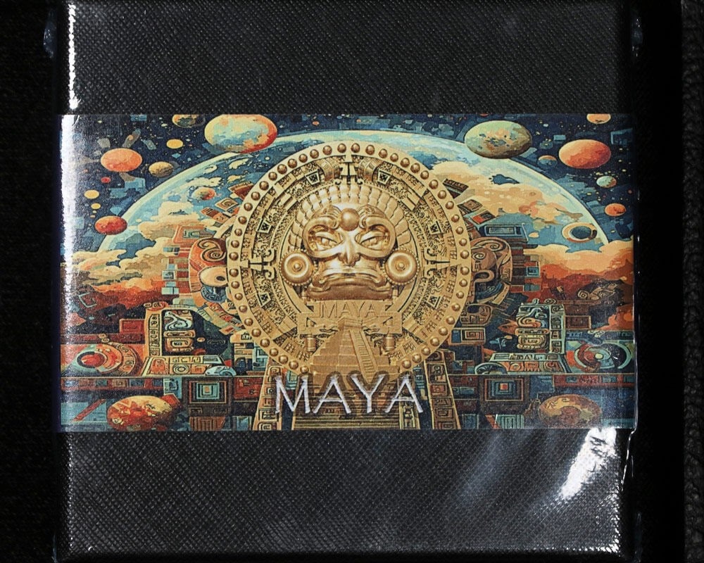 2025 Cameroon 2 oz Silver Maya Coin Gold Gilded in OGP 2000 Francs (1 of 2)