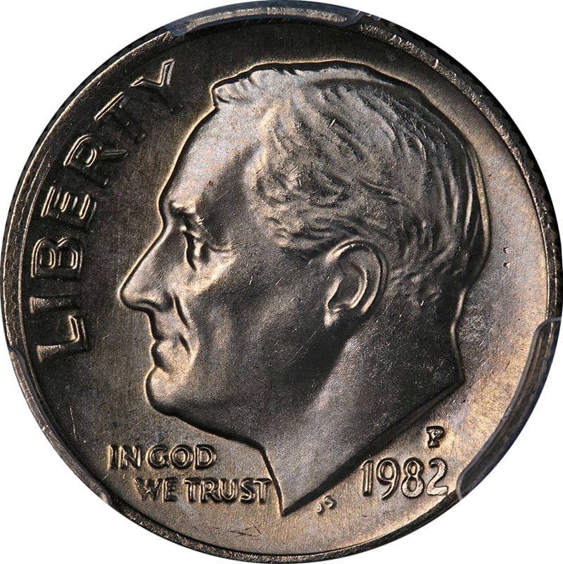 1982 Philadelphia Silver Roosevelt Dime PCGS MS67 FB (1 of 4)