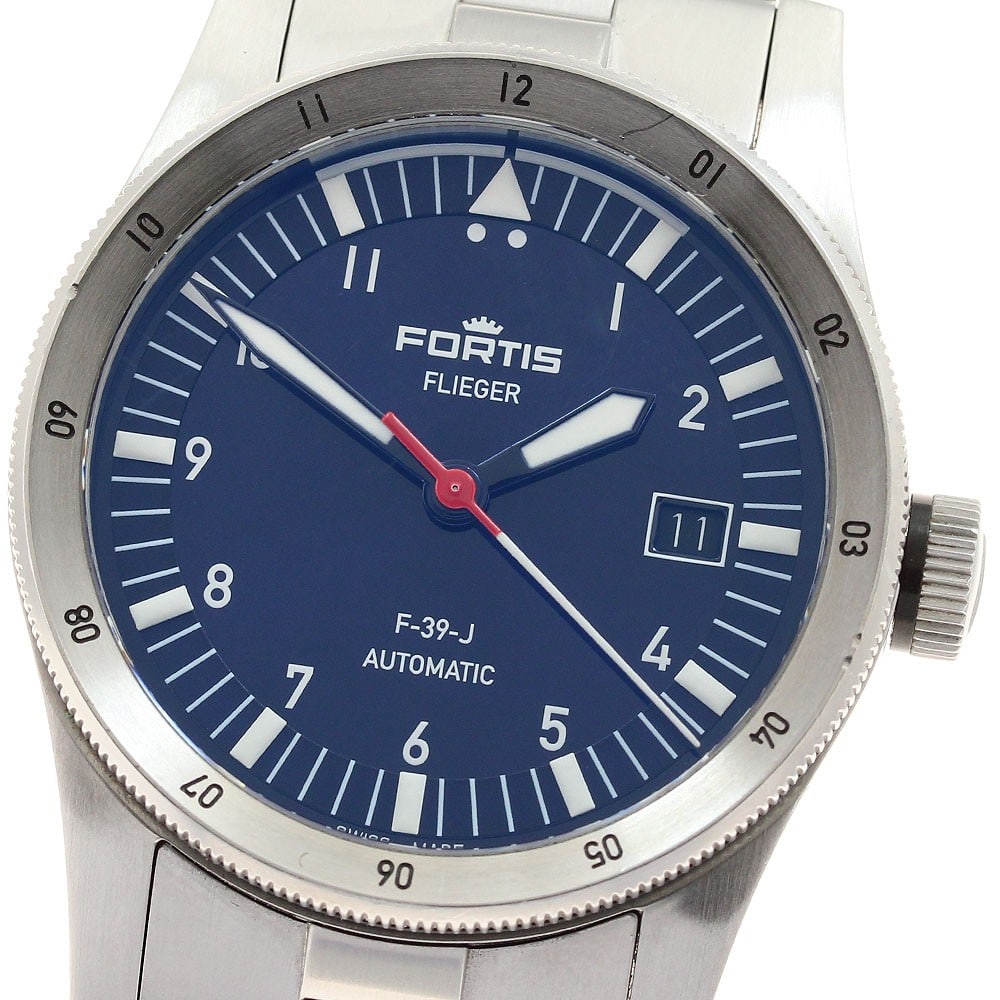 FORTIS F-39-J Flieger Date Mens Wristwatch F422.0007 Limited Edition: FORTIS F-39-J Flieger Date Mens Wristwatch F422.0007 Limited Edition FORTIS F422.0007 F-39-J Flieger Date limited edition wristwatch, limited to 50 pieces in Japan. It is a pre-owned men's watch from 