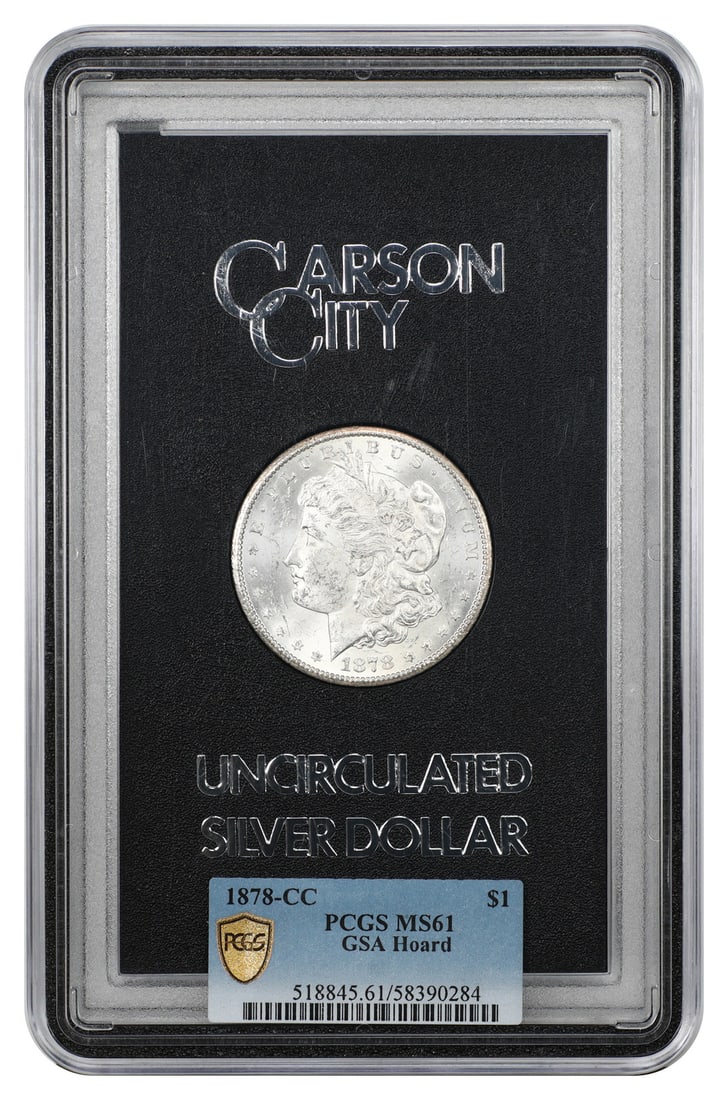 1878 Carson City Morgan Dollar $1 PCGS MS61 (1 of 4)