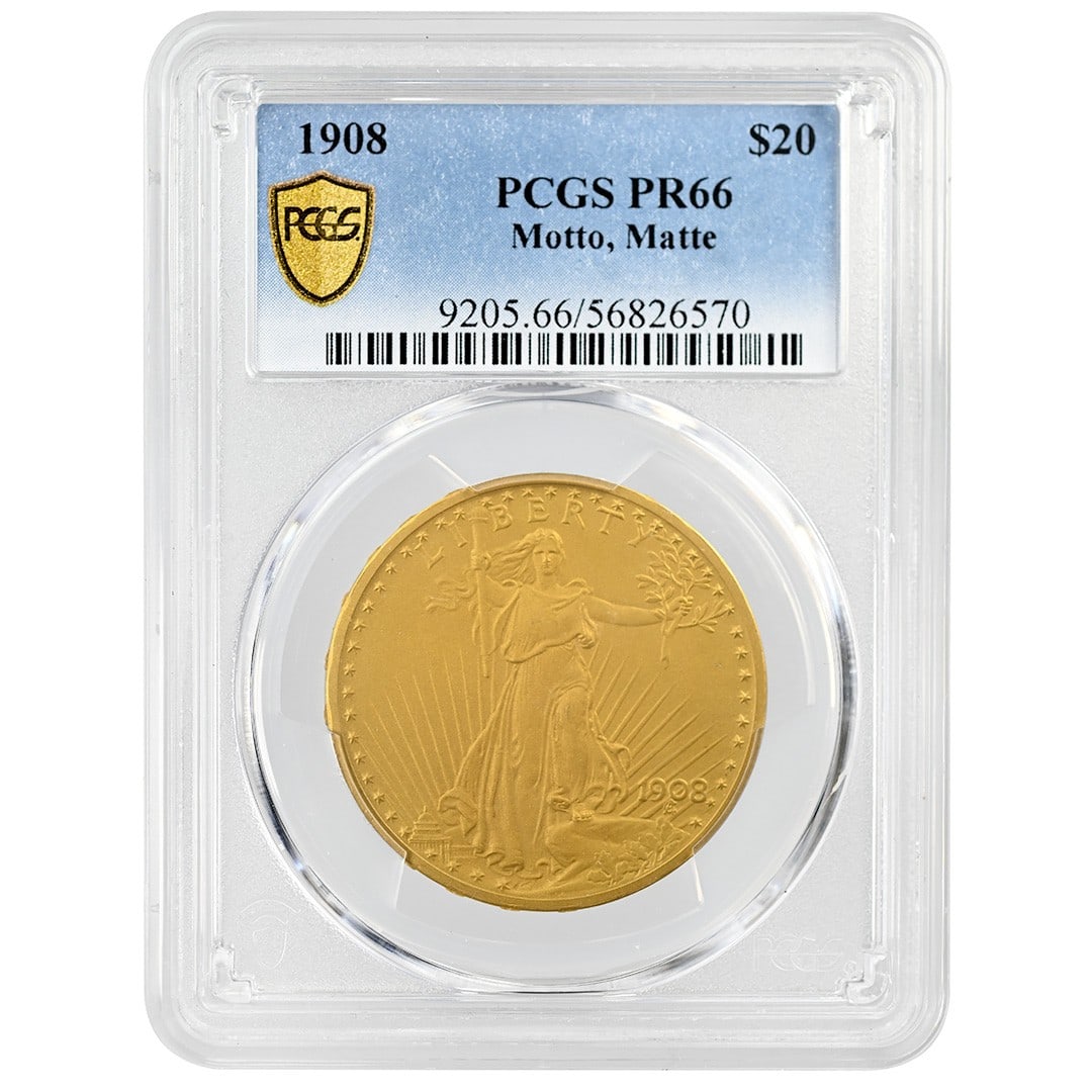 PCGS PR66 1908 Saint Gaudens $20 Matte Proof (1 of 4)