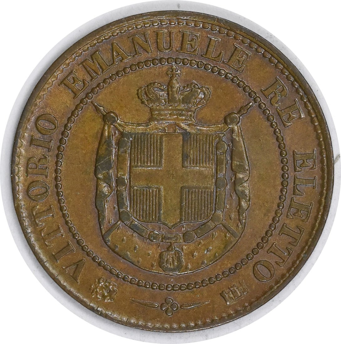 1859 Tuscany 2 Centesimi Copper Coin KM C82 Uncertified (1 of 2)