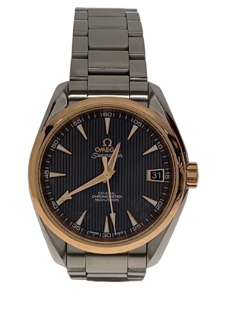 OMEGA Aqua Terra stainless steel black dial wristwatch 231.20.39.21.06.003: OMEGA Aqua Terra stainless steel black dial wristwatch 231.20.39.21.06.003 This OMEGA Seamaster Aqua Terra wristwatch, model 231.20.39.21.06.003, is a Swiss-made timepiece designed for men. Crafted fr