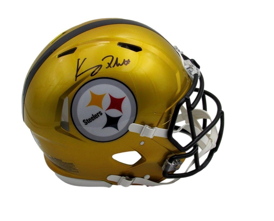 Kenny Pickett Autographed Gold Flash Full Size Helmet BAS Certified Steelers (1 of 5)