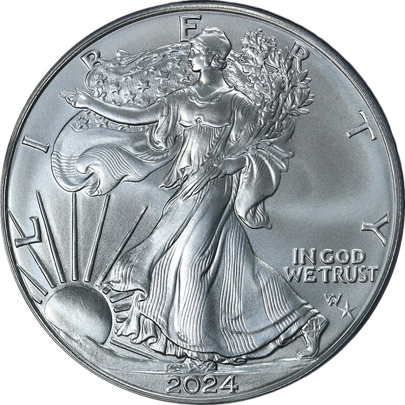 PCGS MS70 2024 P Silver American Eagle Dollar Star Privy: PCGS MS70 2024 P Silver American Eagle Dollar Star Privy This 2024 (P) Silver American Eagle $1 coin features the STAR PRIVY mark and is certified by PCGS with a grade of MS70, indicating flawless con