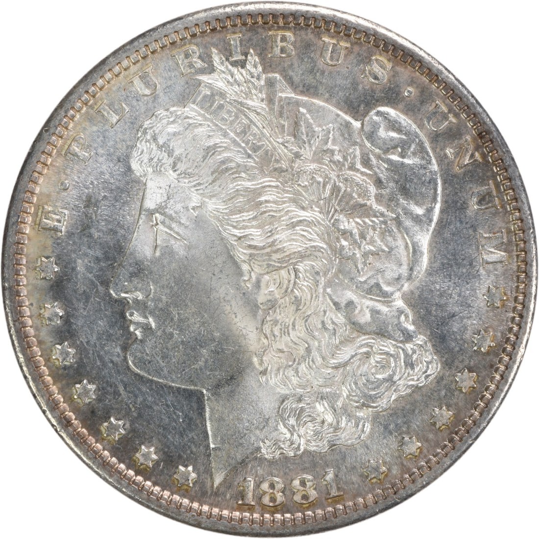 Uncirculated 1881 S Morgan Dollar Silver Choice BU Grade: Uncirculated 1881 S Morgan Dollar Silver Choice BU Grade This 1881-S Morgan Silver Dollar is an uncirculated coin graded as Choice BU. Struck at the San Francisco Mint, it is composed of silver and fe