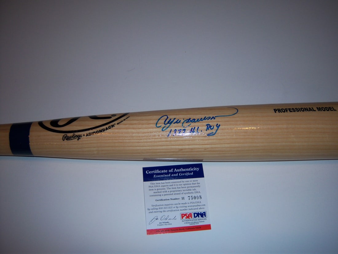 Andre Dawson signed Big Stick baseball bat JSA COA Cubs Expos 1977 (1 of 1)