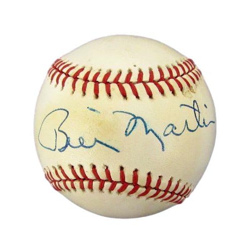 Billy Martin autographed OAL baseball PSA DNA Yankees: Billy Martin autographed OAL baseball PSA DNA Yankees This is an original Official American League (OAL) baseball autographed by Billy Martin of the New York Yankees. The ball has been authenticated b
