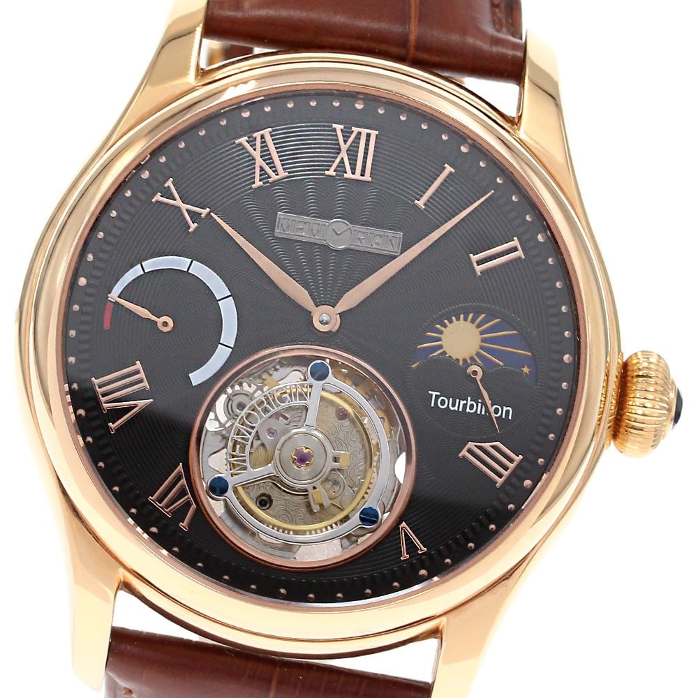 MEMORIGIN MO1001G Navigator Tourbillon Mens Wristwatch: MEMORIGIN MO1001G Navigator Tourbillon Mens Wristwatch Pre-owned MEMORIGIN Navigator Tourbillon men's wristwatch. Specifications Brand: MEMORIGIN Model: MO1001G Navigator Tourbillon Department: Men Ty