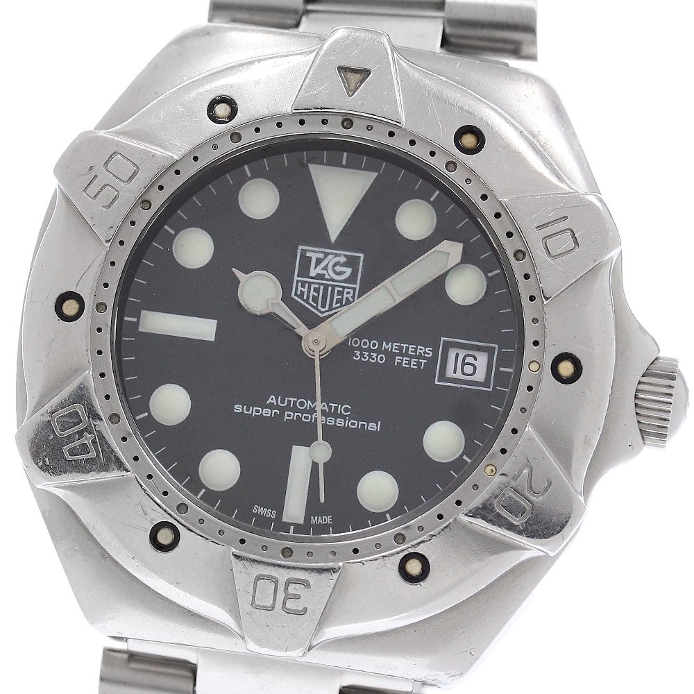 Tag Heuer Super Professional automatic date men's wristwatch 840.006-2 (1 of 6)