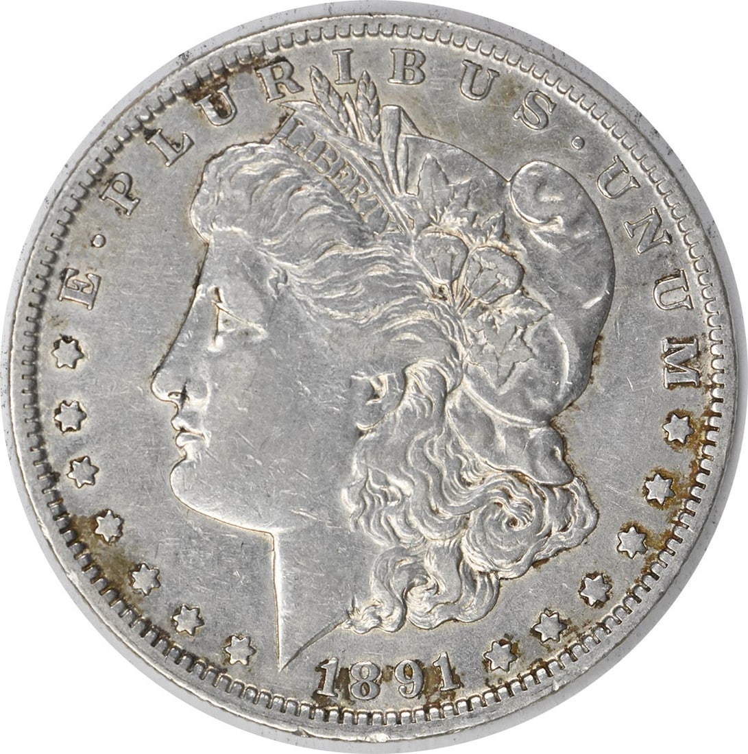 1891-O Morgan Silver Dollar $1 Coin by George T. Morgan: 1891-O Morgan Silver Dollar $1 Coin by George T. Morgan The 1891-O Morgan Silver Dollar is a historic coin featuring a striking design by George T. Morgan. This particular piece is circulated and has 